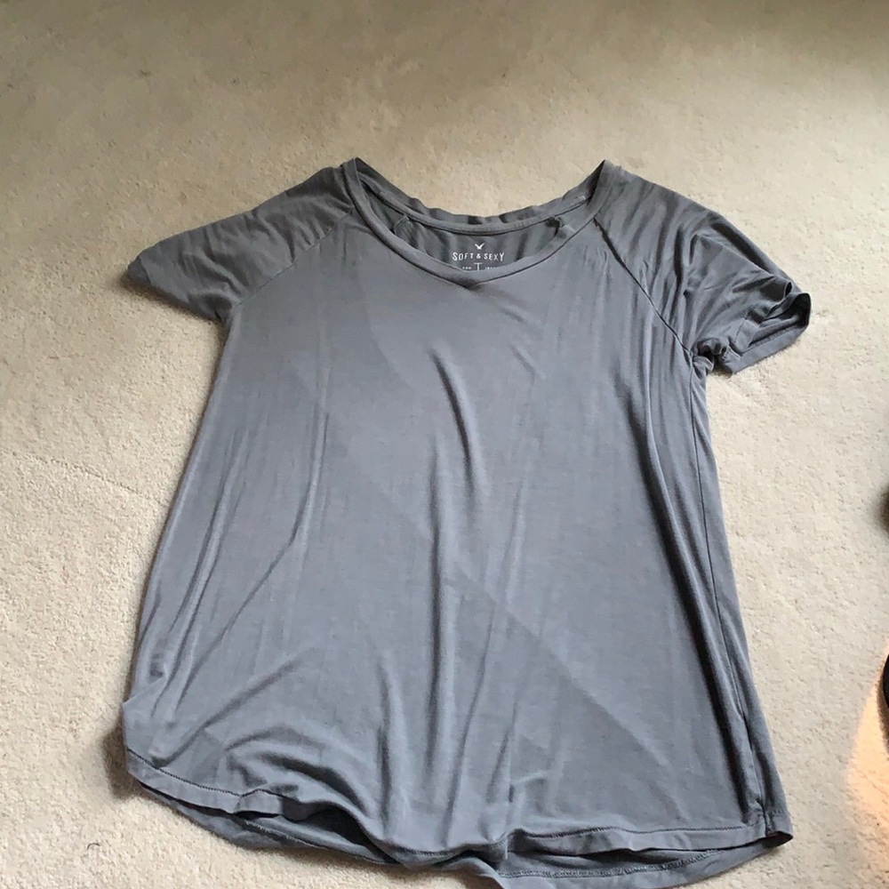 army green soft and sexy t-shirts ,American eagle
